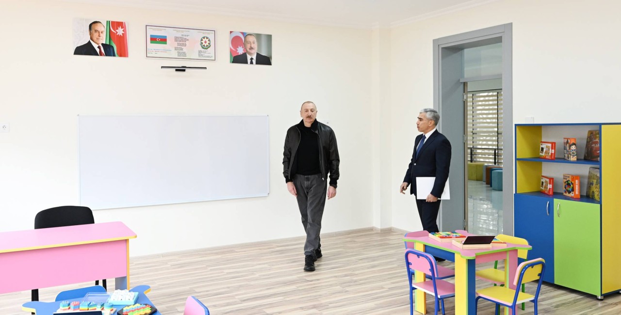 İlham Əliyev Şamaxı Avropa liseyinin yeni binasının açılışında iştirak edib&nbsp;