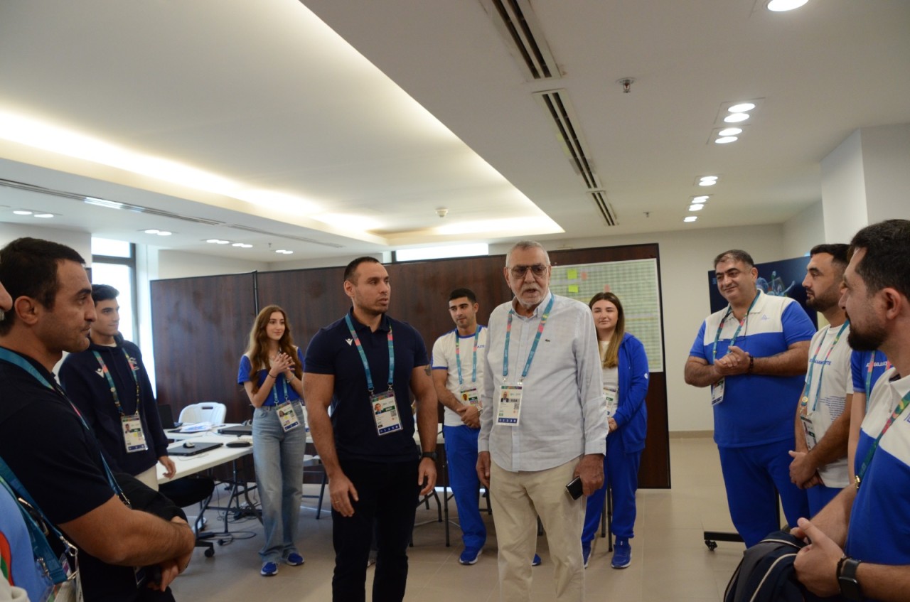 Milli Olimpiya Komitəsinin rəsmiləri Ər-Riyadda Atletlər kəndində olublar  