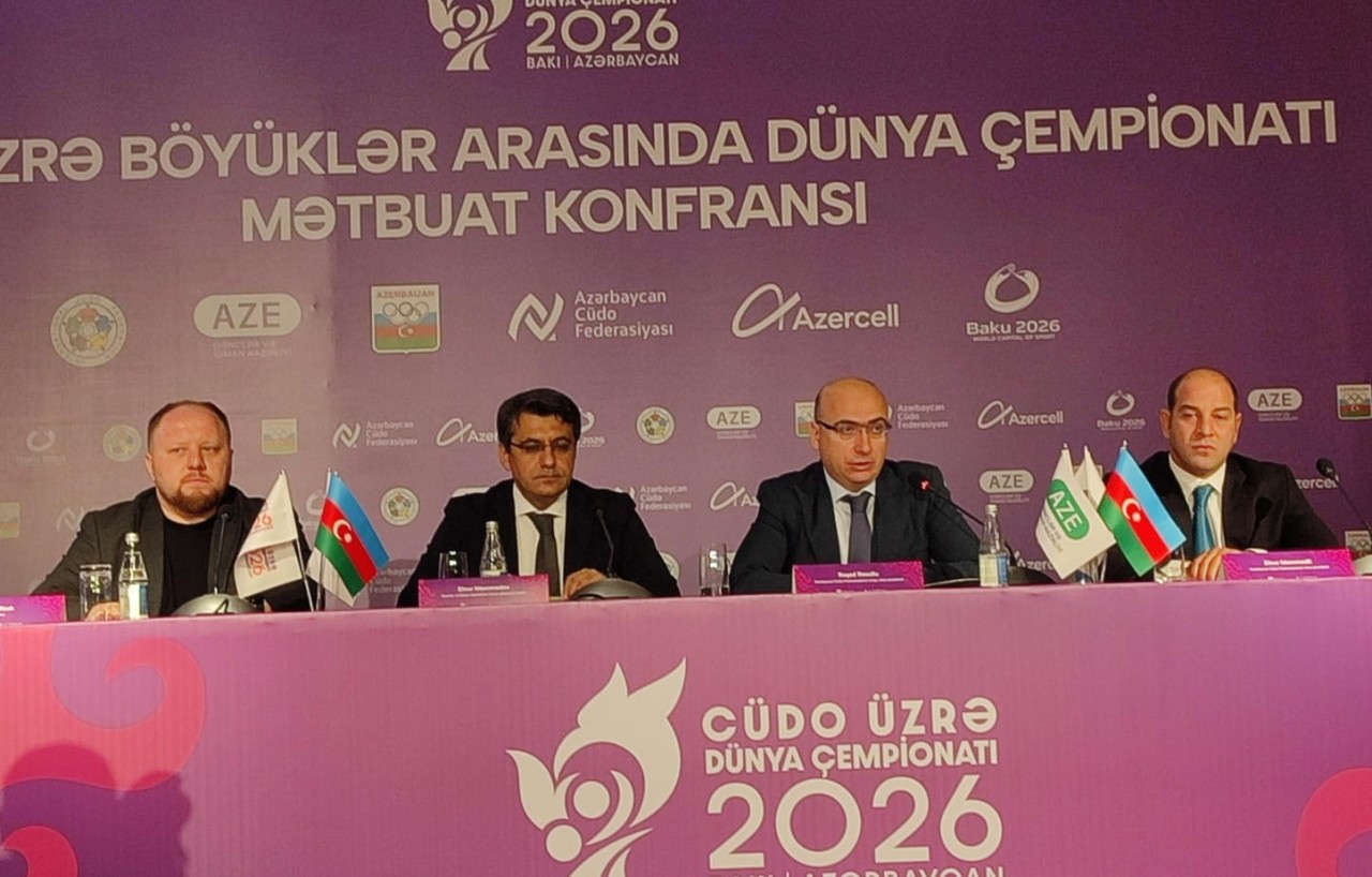Bakıda keçiriləcək cüdo üzrə dünya çempionatına həsr olunmuş mətbuat konfransı keçirilib&nbsp; &nbsp;