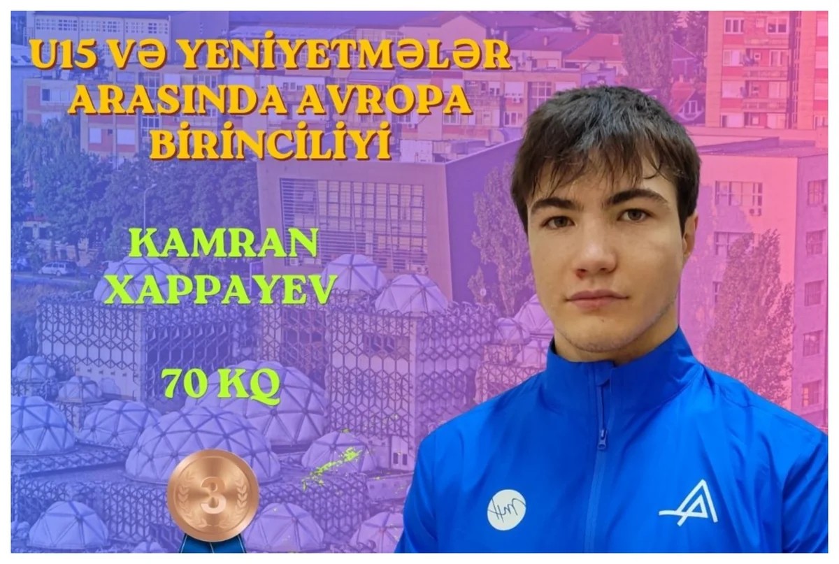 Ağırlıqqaldıranımız Avropa birinciliyində bürünc medal qazanıb