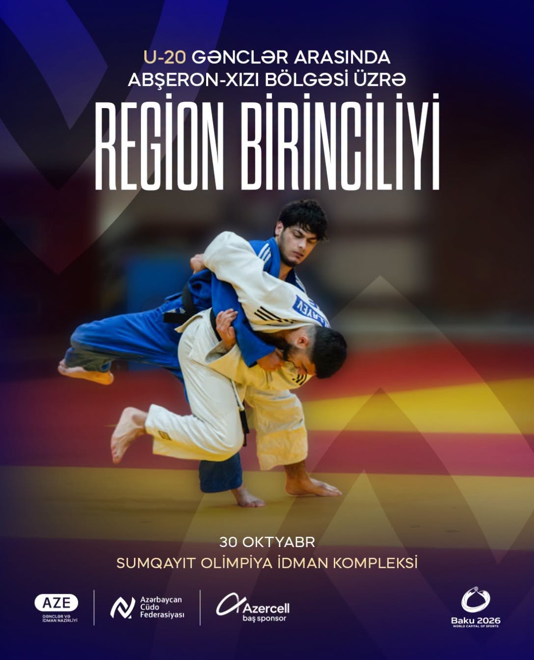 Sumqayıtda cüdo üzrə Abşeron-Xızı birinciliyi keçiriləcək