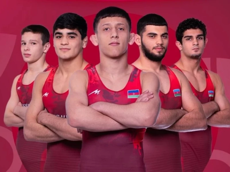 Yeniyetmə güləşçilərimiz Avropa çempionatına üç medalla başlayıblar