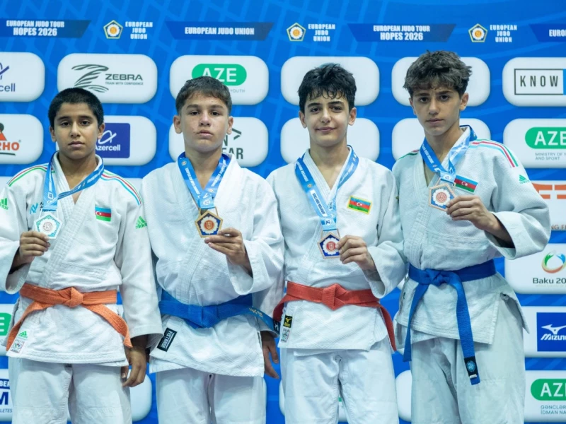 Avropa Cüdo Ümidləri Turnirində U-14 yaş kateqoriyasında ilk mükafatçılar müəyyənləşib
