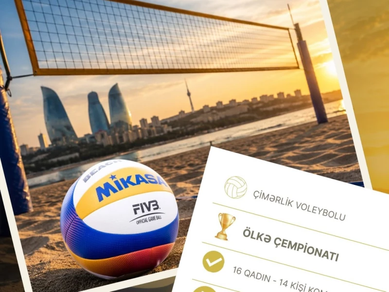 Çimərlik voleybolu üzrə Azərbaycan çempionatı keçiriləcək