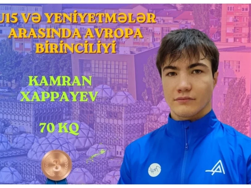 Ağırlıqqaldıranımız Avropa birinciliyində bürünc medal qazanıb
