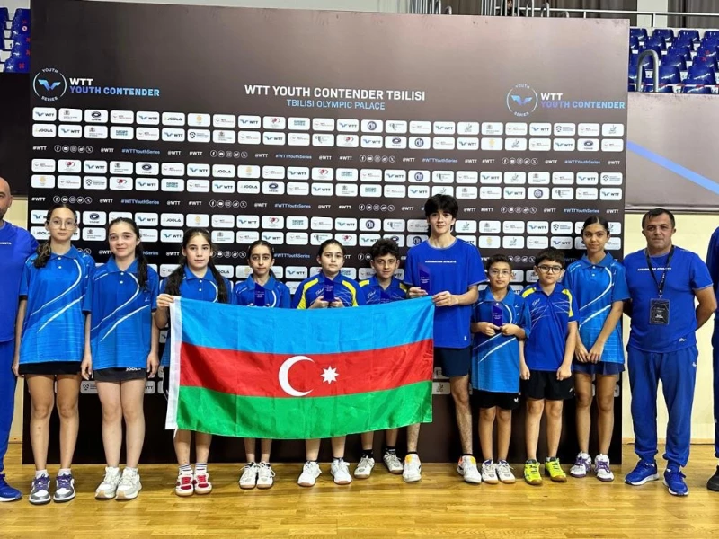 Stolüstü tennisçilər Tbilisidən 5 medalla qayıdırlar&nbsp;&nbsp;