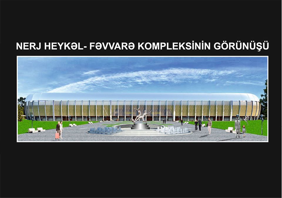 Sumqayıtda tikilən yeni stadionun görüntüləri - FOTO