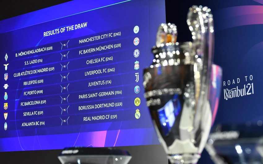 Çempionlar Liqasında 1/8 finalın püşkü atıldı