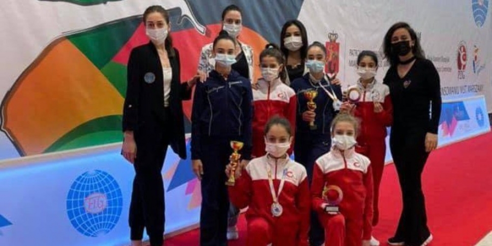 Bədii gimnastlarımız beynəlxalq turniri&nbsp; 3 medalla başa vurublar