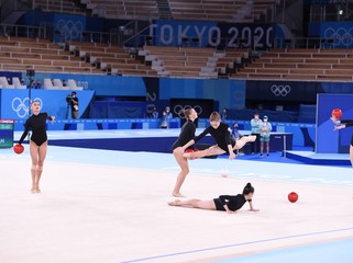 Tokio-2020: Bədii gimnastika üzrə qrup hərəkətləri komandamız finala vəsiqə qazana bilmədi - FOTO