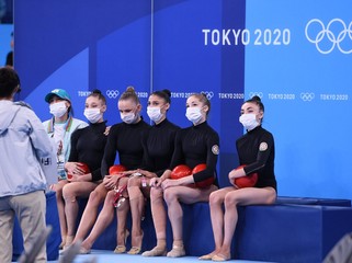 Tokio-2020: Bədii gimnastika üzrə qrup hərəkətləri komandamız finala vəsiqə qazana bilmədi - FOTO