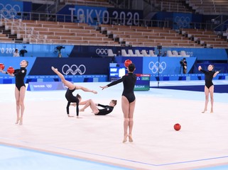 Tokio-2020: Bədii gimnastika üzrə qrup hərəkətləri komandamız finala vəsiqə qazana bilmədi - FOTO