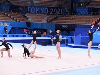 Tokio-2020: Bədii gimnastika üzrə qrup hərəkətləri komandamız finala vəsiqə qazana bilmədi - FOTO