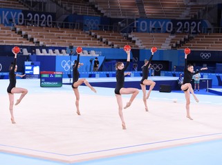 Tokio-2020: Bədii gimnastika üzrə qrup hərəkətləri komandamız finala vəsiqə qazana bilmədi - FOTO