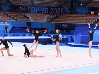 Tokio-2020: Bədii gimnastika üzrə qrup hərəkətləri komandamız finala vəsiqə qazana bilmədi - FOTO