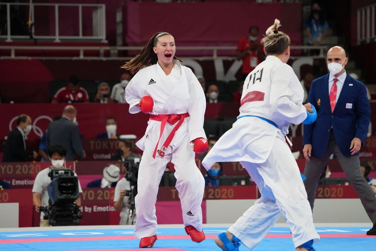 Karateçimiz yarımfinala vəsiqə qazanmaqla Tokio-2020-nin bürünc medalını özünə təmin etdi - FOTO