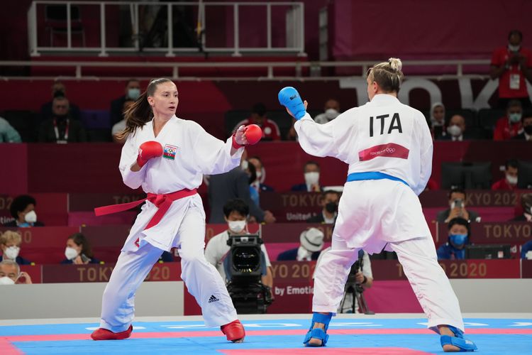 Karateçimiz yarımfinala vəsiqə qazanmaqla Tokio-2020-nin bürünc medalını özünə təmin etdi - FOTO