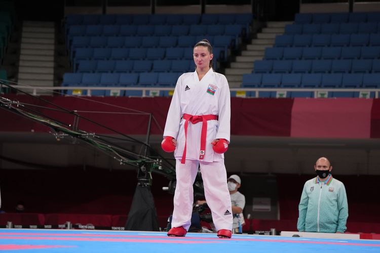 Karateçimiz yarımfinala vəsiqə qazanmaqla Tokio-2020-nin bürünc medalını özünə təmin etdi - FOTO