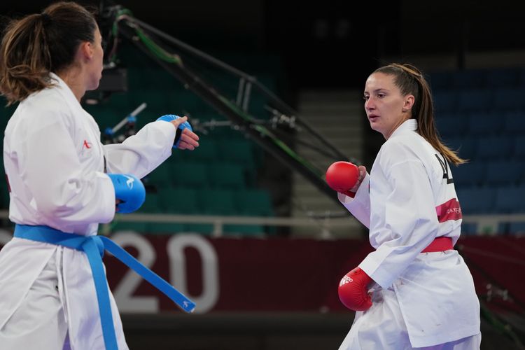 Karateçimiz yarımfinala vəsiqə qazanmaqla Tokio-2020-nin bürünc medalını özünə təmin etdi - FOTO