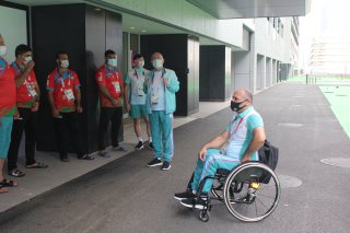 AMPK-nın prezidenti Atletlər kəndində idmançılarla görüşüb - FOTO