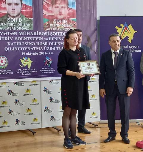 Qılıncoynatma yarışının qalibləri müəyyənləşib
