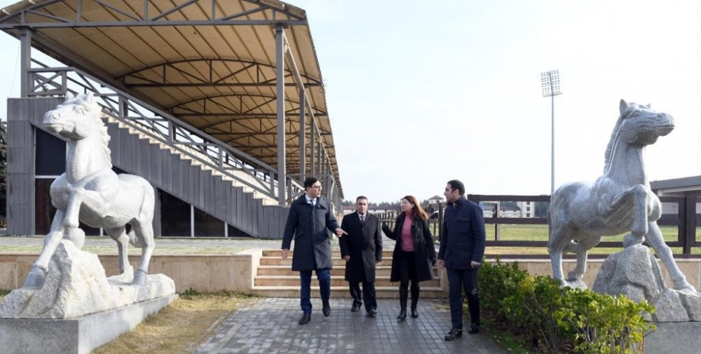 Gənclər və idman naziri Azərbaycan Respublikası Atçılıq Federasiyasının fəaliyyəti ilə tanış olub