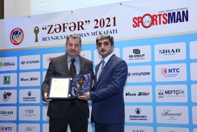 &ldquo;Zəfər&rdquo; 2021 beynəlxalq idman mükafatlarının təqdimetmə mərasimi keçirilib