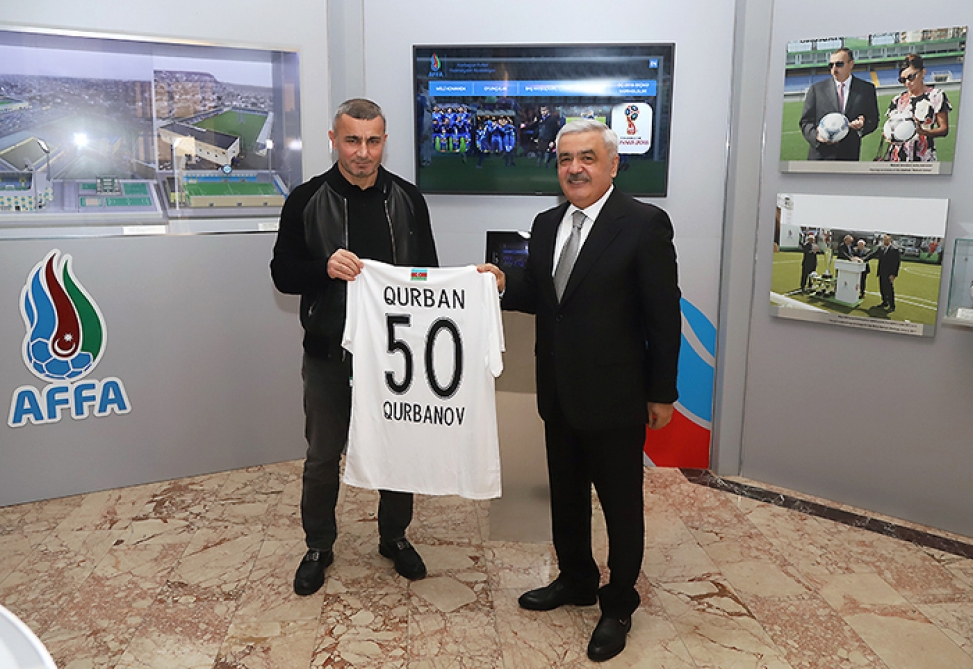 AFFA-nın prezidenti Qurban Qurbanovu təbrik etdi