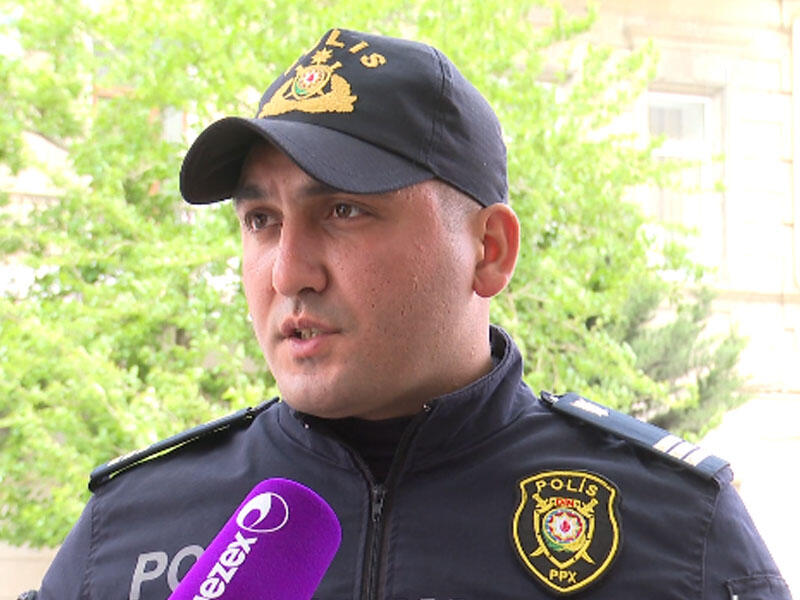 Bakıda yanğın zamanı vətəndaşın həyatını xilas edən polis əməkdaşı danışdı - VİDEO