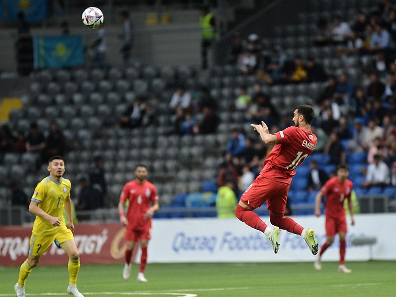Millətlər Liqası: Azərbaycan yığması Qazaxıstana məğlub olub - VİDEO / FOTLAR