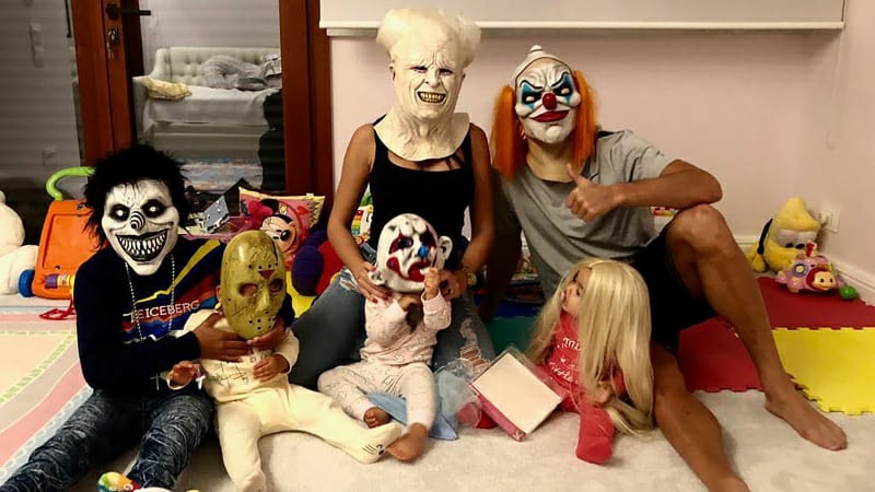 Halloweeni qeyd edən məşhurlar - FOTO