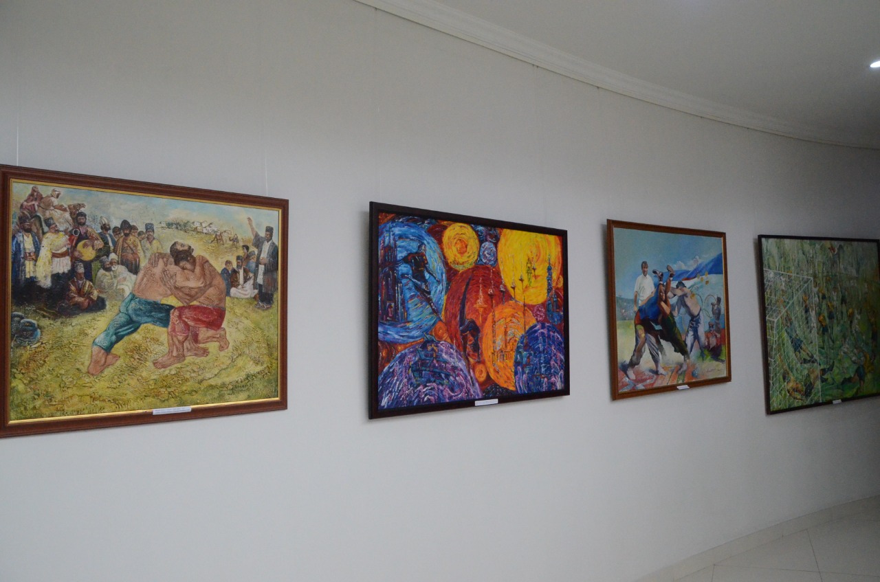 MOK-un 30 illik yubileyinə həsr olunmuş “Olimpiya, incəsənət və idman” adlı sərginin açılış mərasimi keçirilib - FOTO