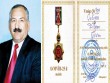 Professor yubiley medalı ilə təltif olunub