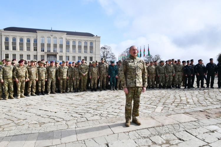 Prezident İlham Əliyev Zəfər Günü münasibətilə Şuşada təşkil olunan tədbirdə iştirak edib&nbsp;