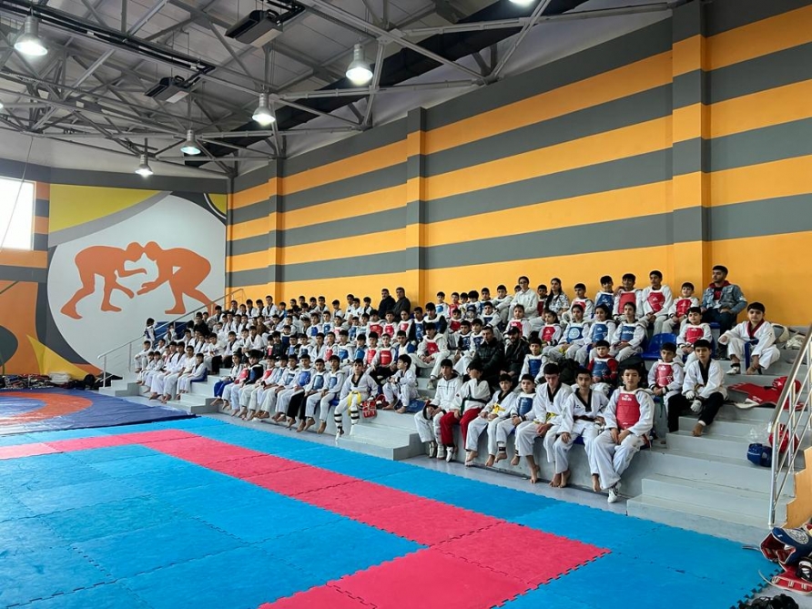Taekvondoçular Ağcabədidə dayanq üzərinə çıxıblar 