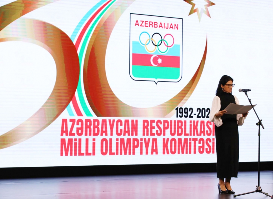 Azərbaycan Milli Olimpiya Komitəsinin 30 illik yubileyinə həsr olunmuş təntənəli mərasim keçirilib - FOTO