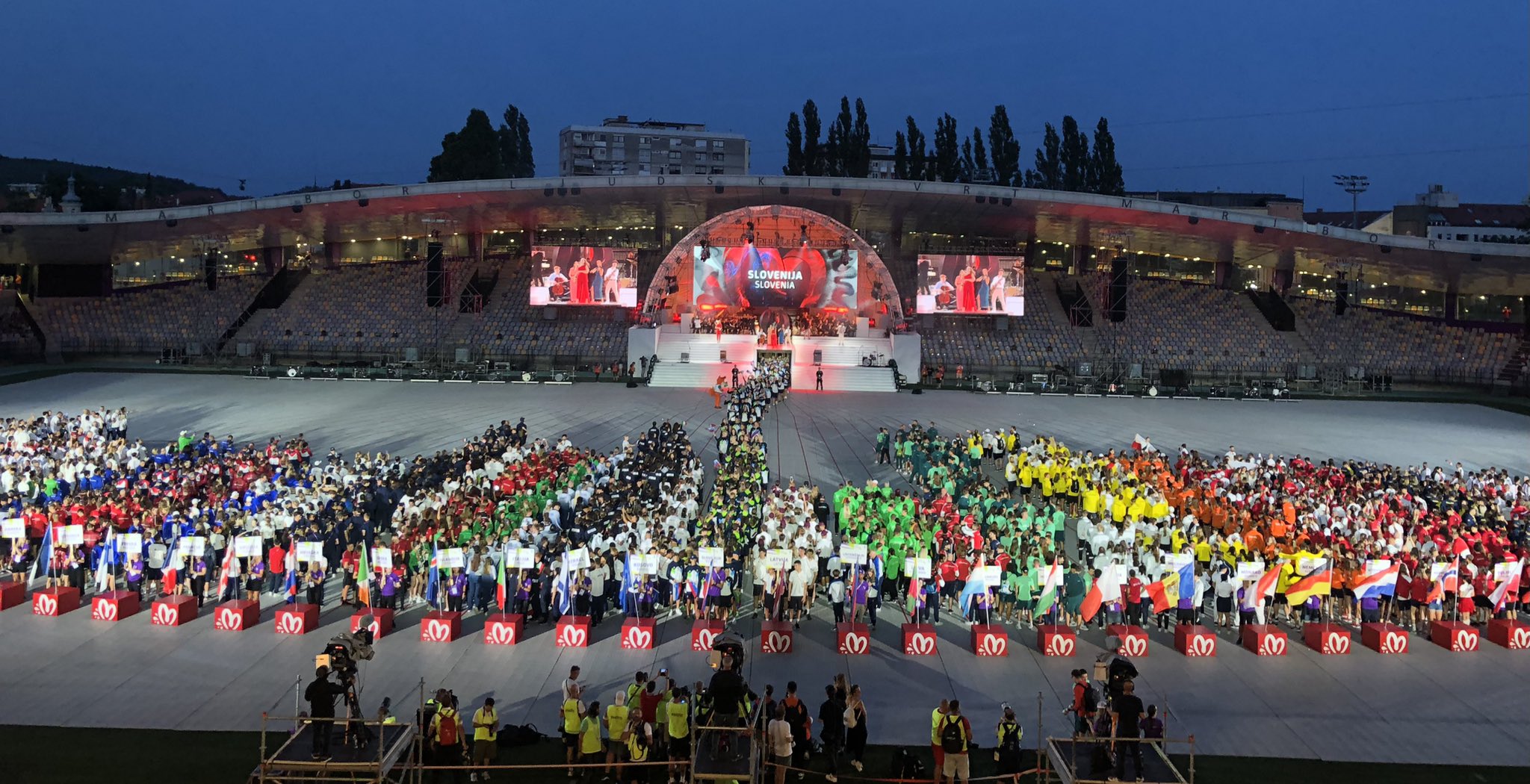 Mariborda XVII Avropa Gənclər Olimpiya Festivalının açılış mərasimi keçirilib - FOTO