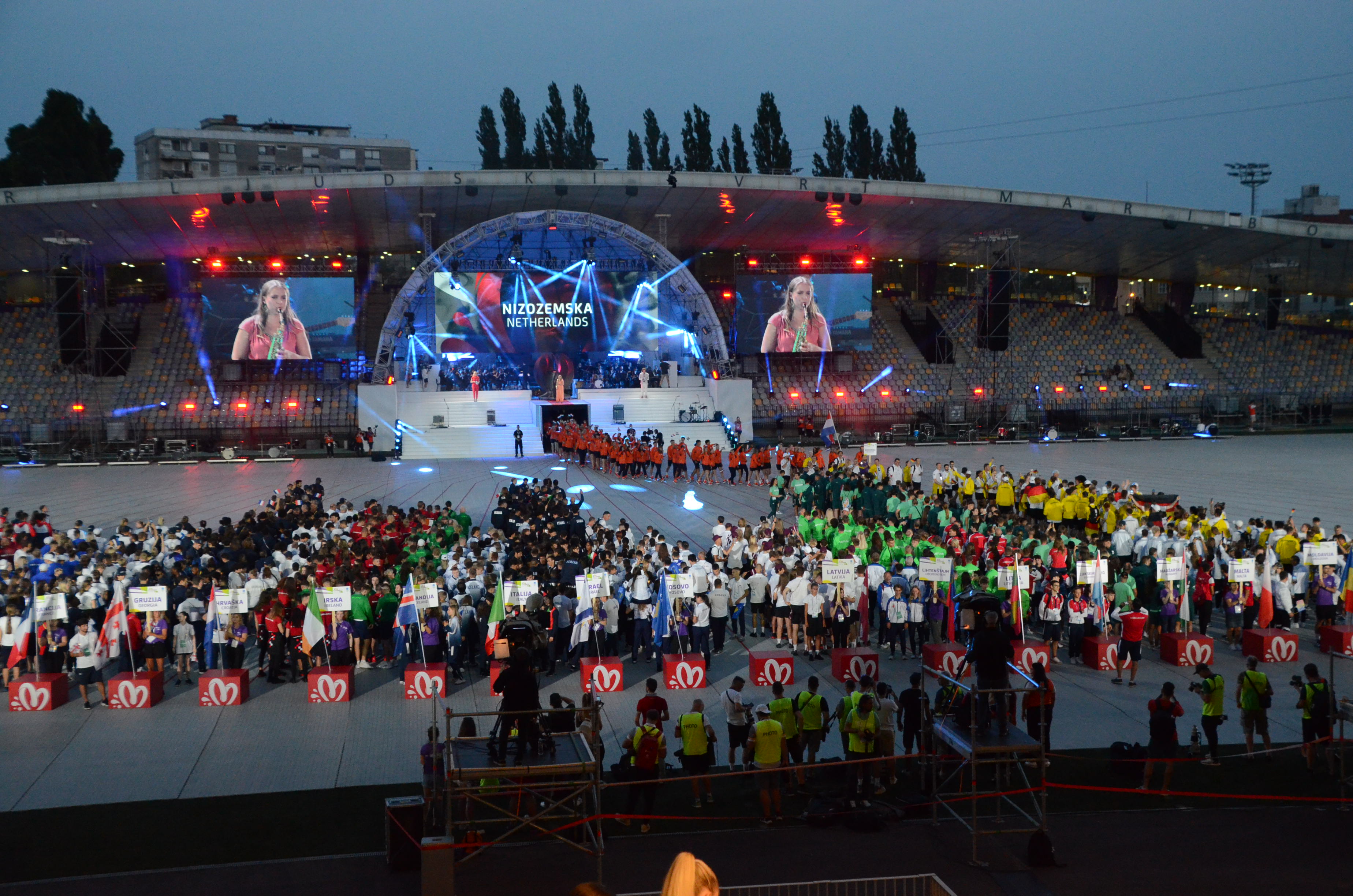 Mariborda XVII Avropa Gənclər Olimpiya Festivalının açılış mərasimi keçirilib - FOTO