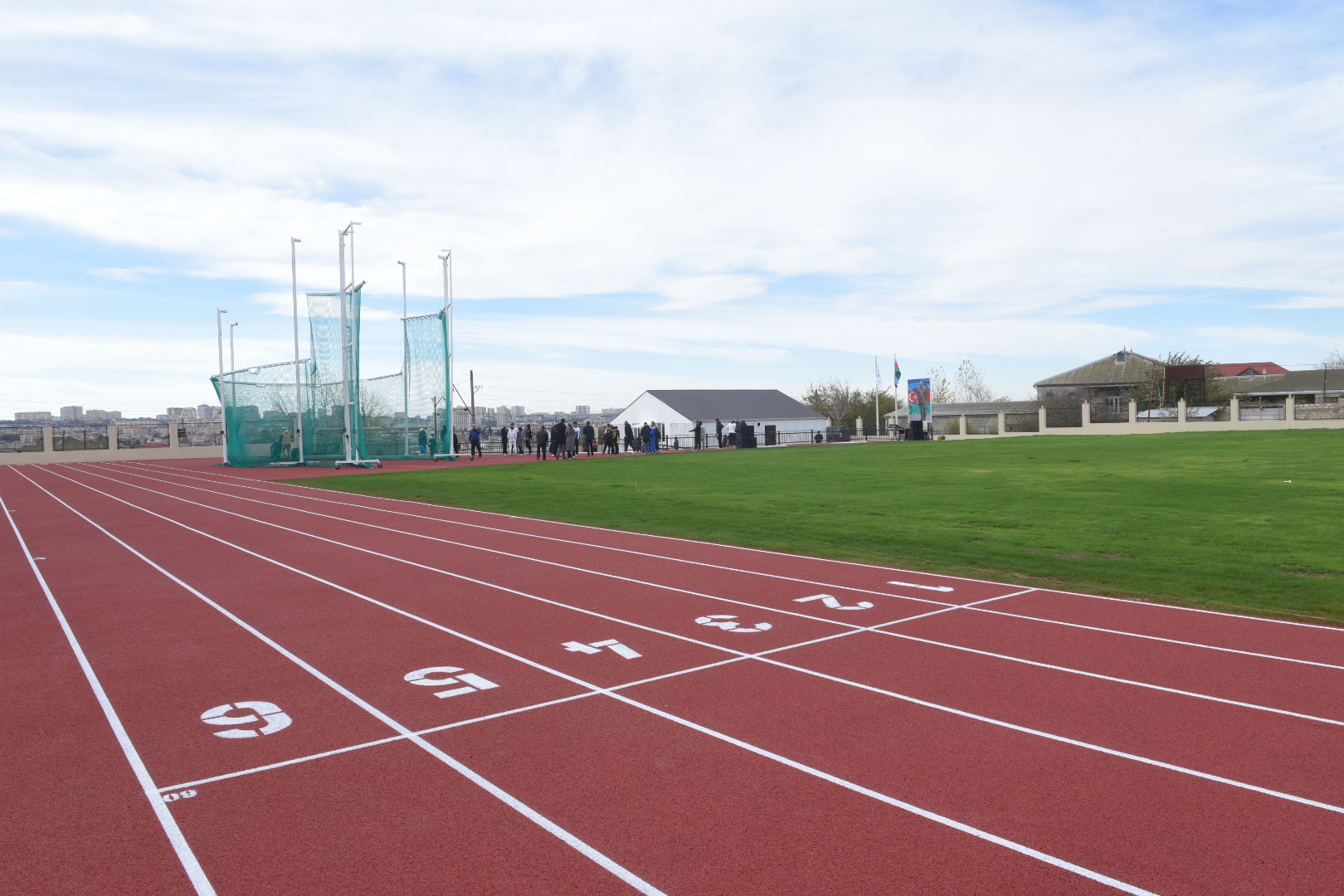 Atletika üzrə yeni məşq bazasının açılışı olub - FOTO