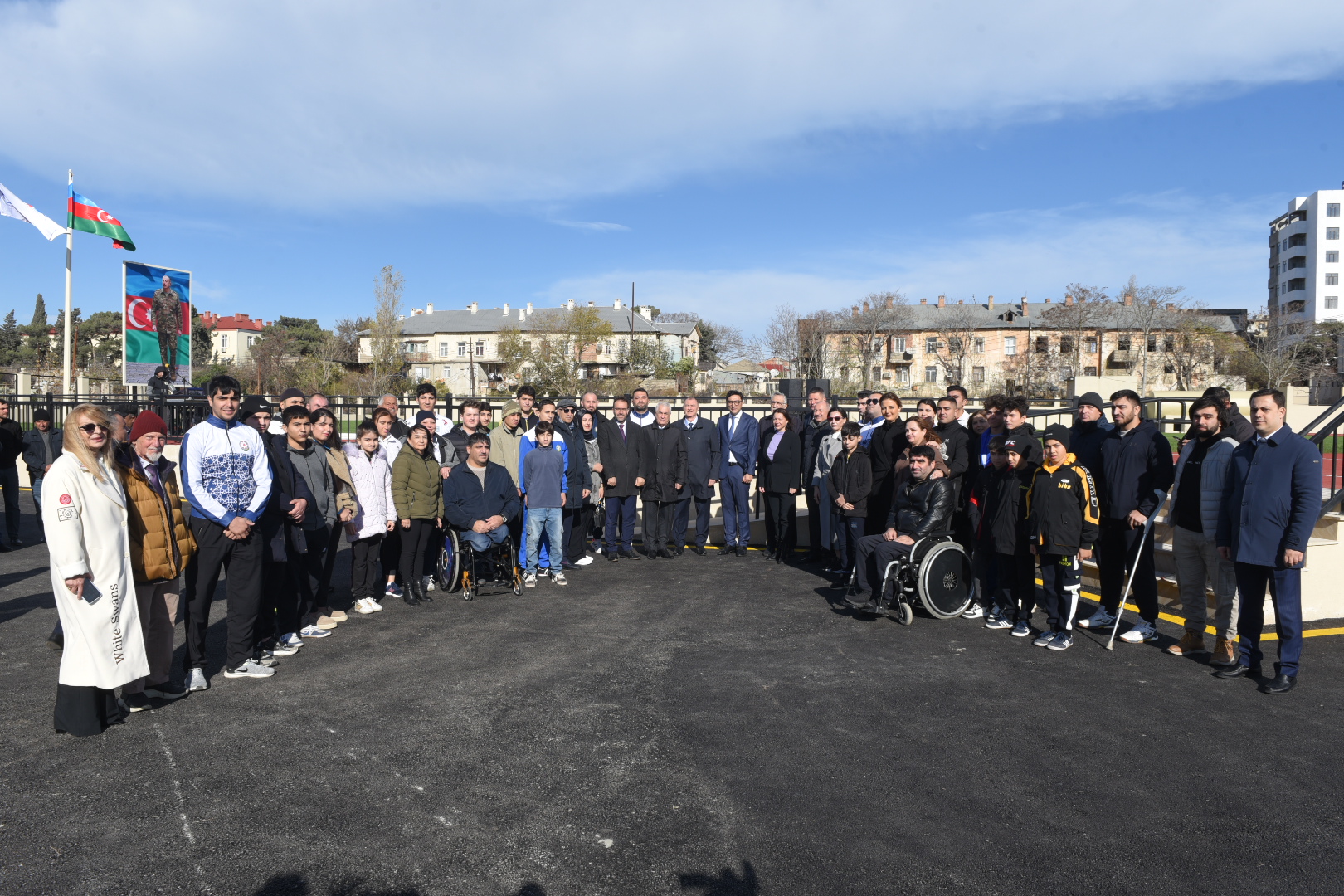 Atletika üzrə yeni məşq bazasının açılışı olub - FOTO