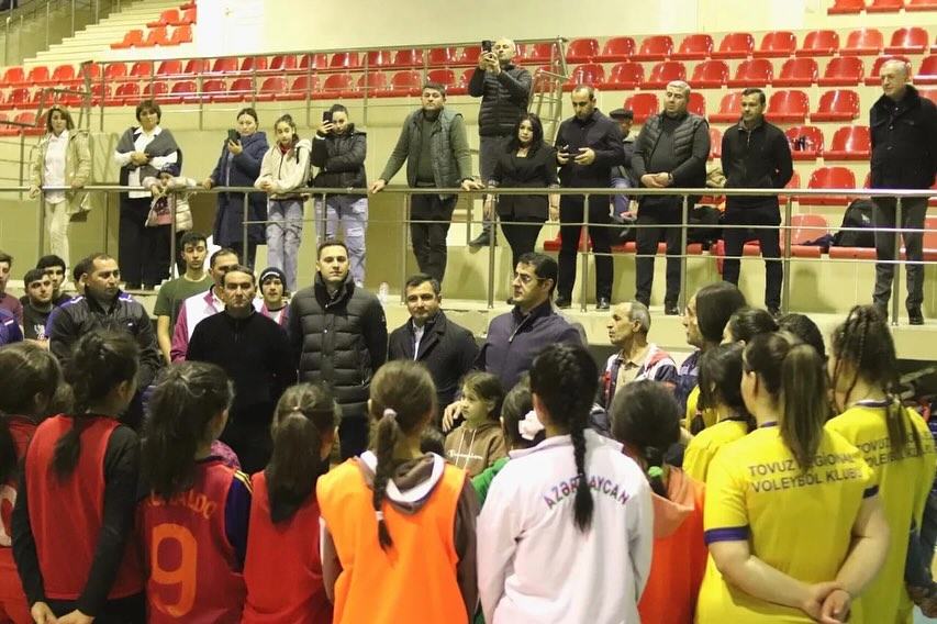 AVF rəsmiləri Tovuz Regional Voleybol Klubunda olublar - FOTO