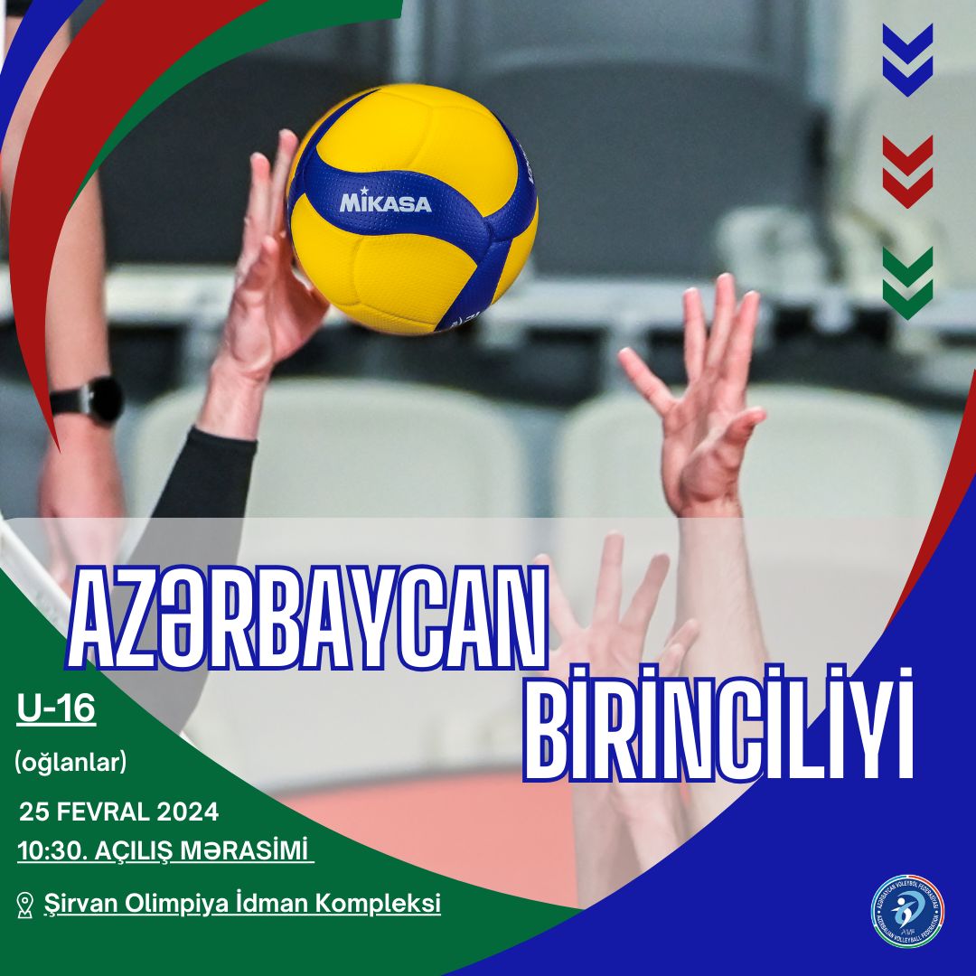 Voleybolçu oğlanlar arasında Azərbaycan birinciliyi keçiriləcək