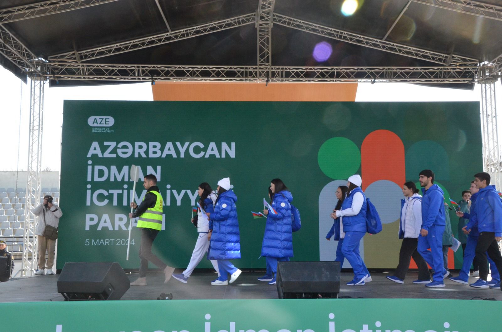 Qubada 5 Mart - Bədən Tərbiyəsi və İdman Günü münasibəti ilə idman paradı keçirilib - FOTO