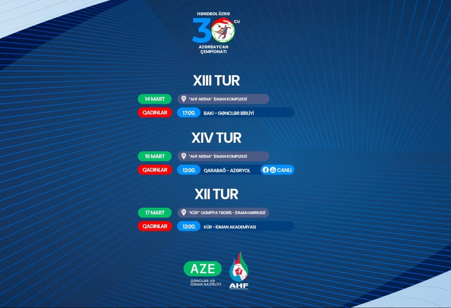 Azərbaycan çempionatında növbəti oyunların təqvimi açıqlanıb&nbsp;