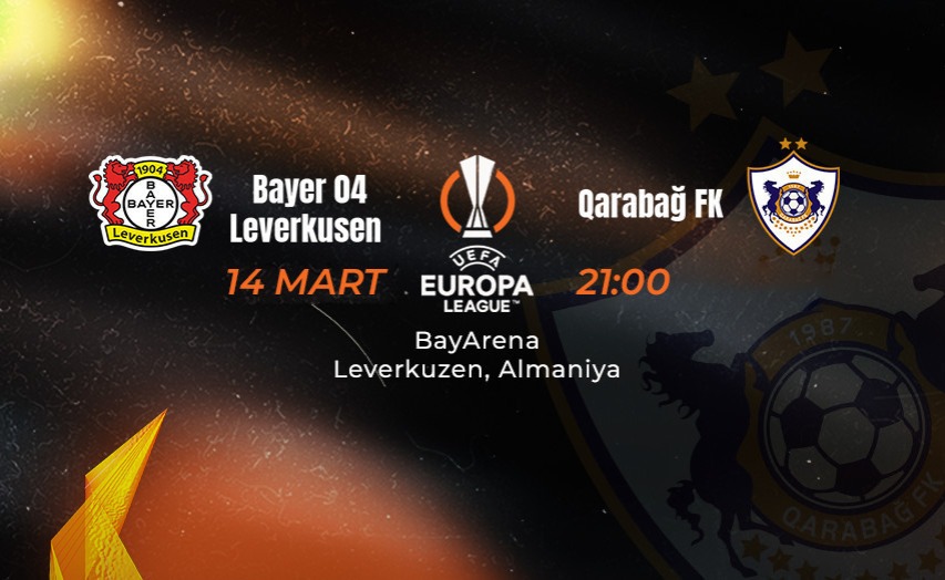 Avropa Liqası: "Qarabağ" bu gün Almaiyada "Bayer"lə qarşılaşacaq