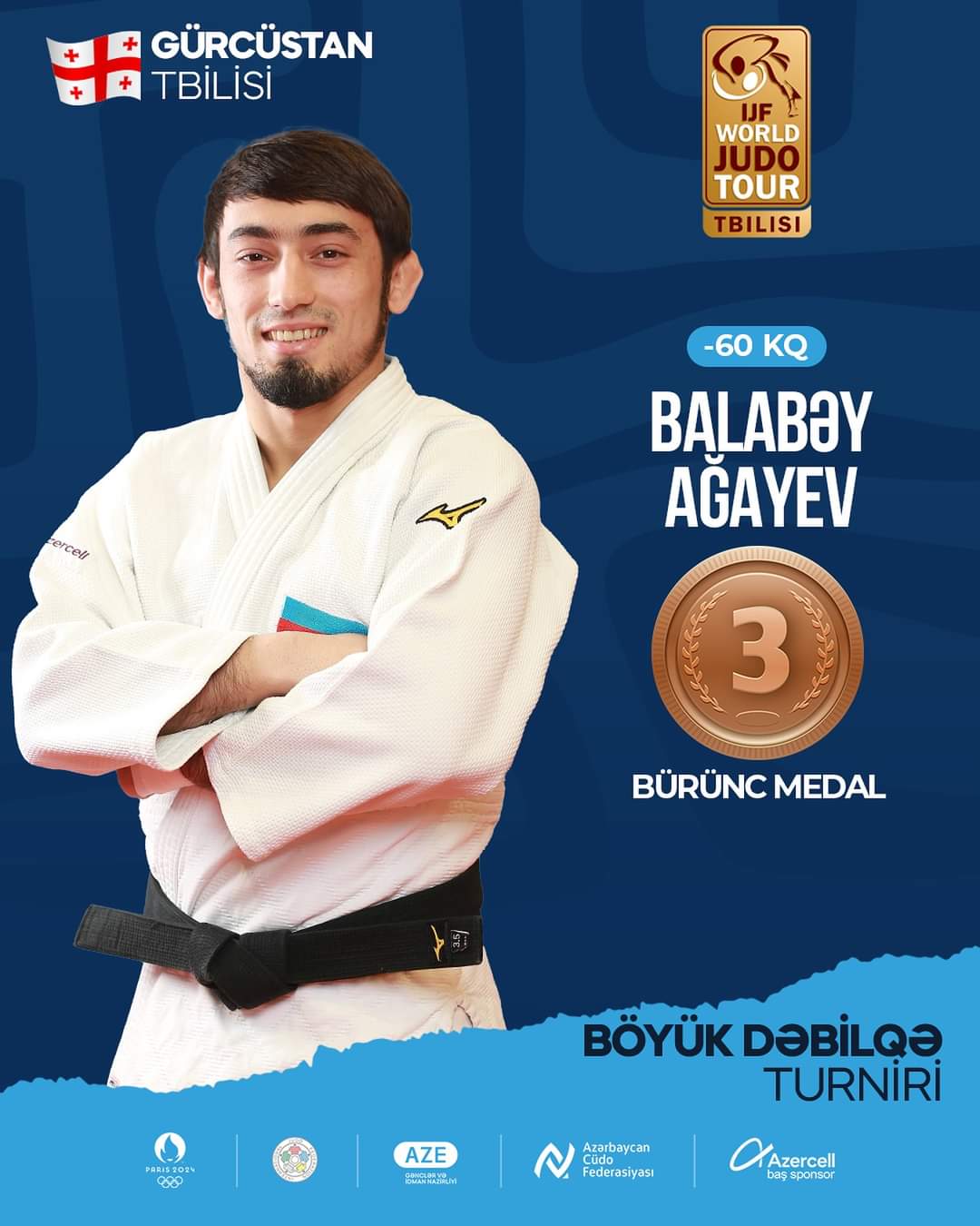 Cüdoçularımız "Böyük Dəbilqə" turnirinə iki bürünc medalla başladı 