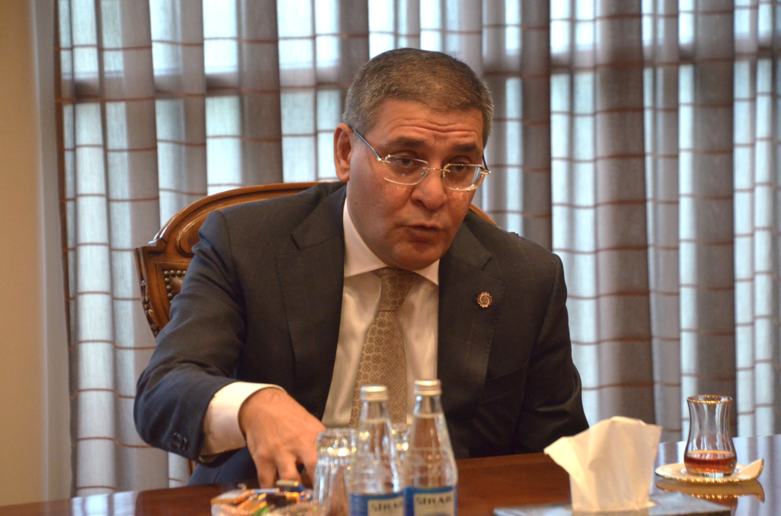 MOK-da Beynəlxalq Ağırlıqqaldırma Federasiyasının prezidenti Məhəmməd Caludla görüş olub