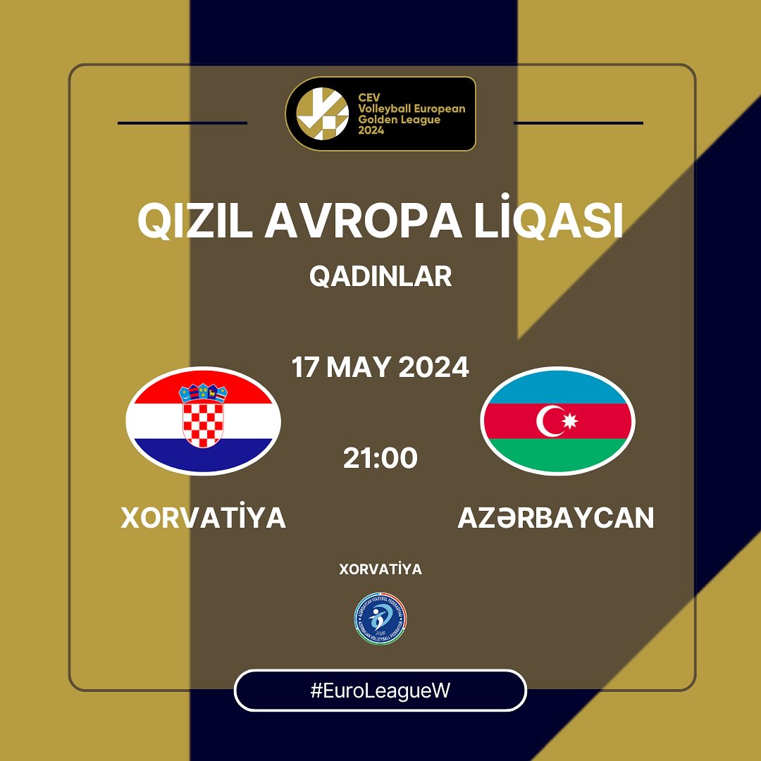 Voleybol yığmalarımız Qızıl Avropa Liqasında mübarizəyə başlayır