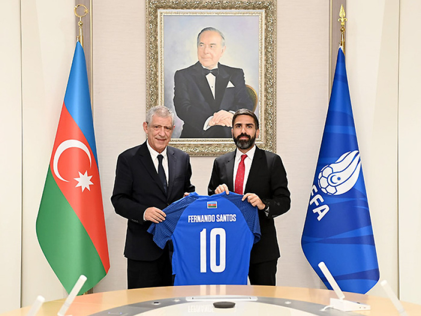 AFFA prezidenti millinin yeni baş məşqçisi ilə görüşüb