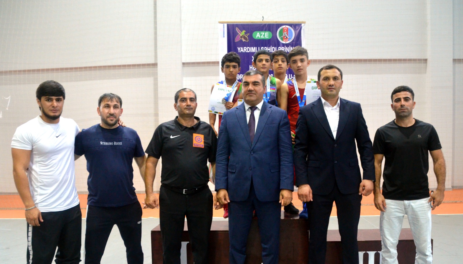 Yardımlı şəhidlərinin xatirəsinə sərbəst güləş üzrə açıq rayon birinciliyi keçirilib